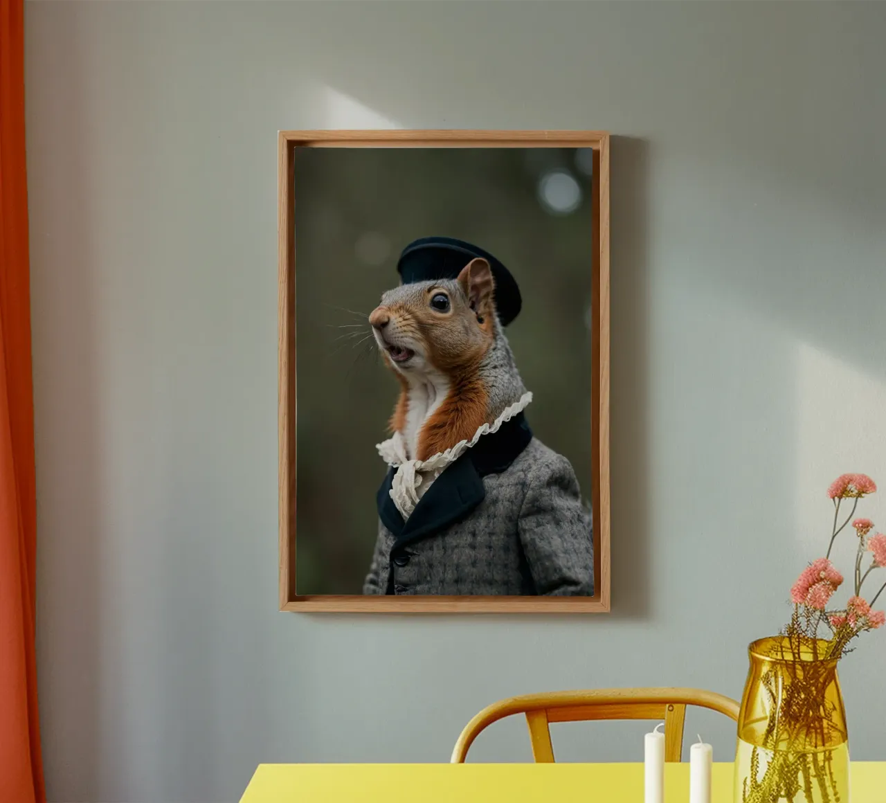 Sir Cedric Squirrel - Der schneidige Waldmensch Leinwand von Beasts of Nobility