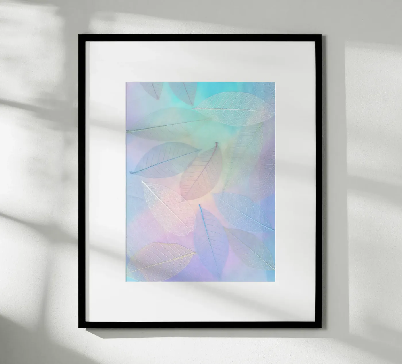 leaf shape colorful poster van marty