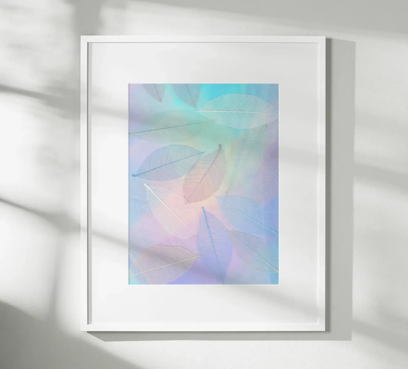 leaf shape colorful poster van marty