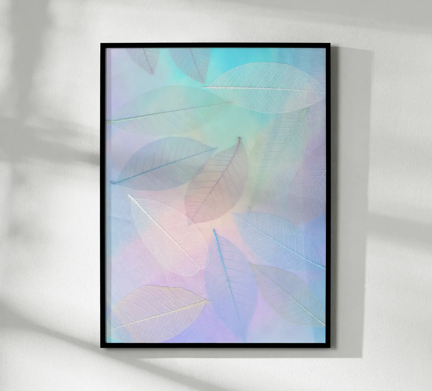 leaf shape colorful poster van marty