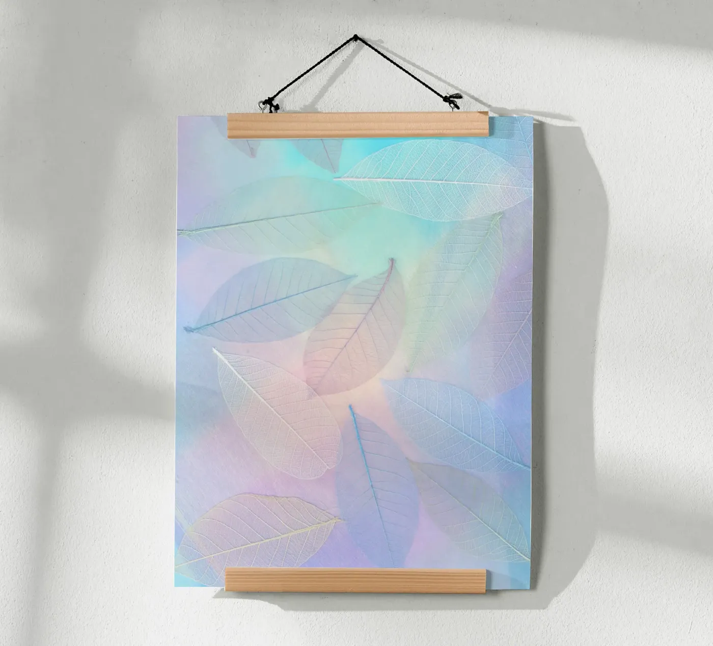 leaf shape colorful poster van marty