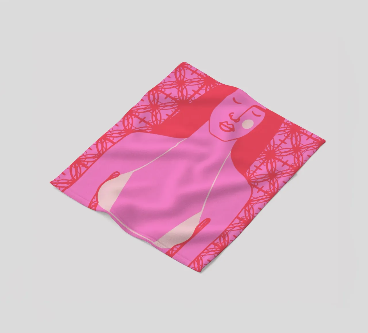 Tan fleece blanket by Portraits