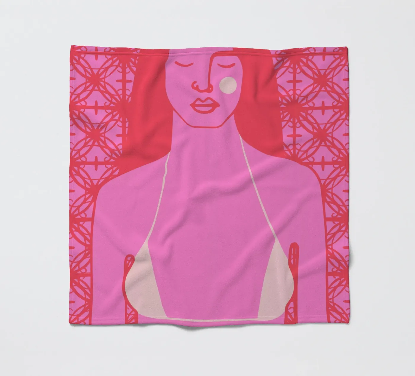 Tan Fleecedecke von Portraits