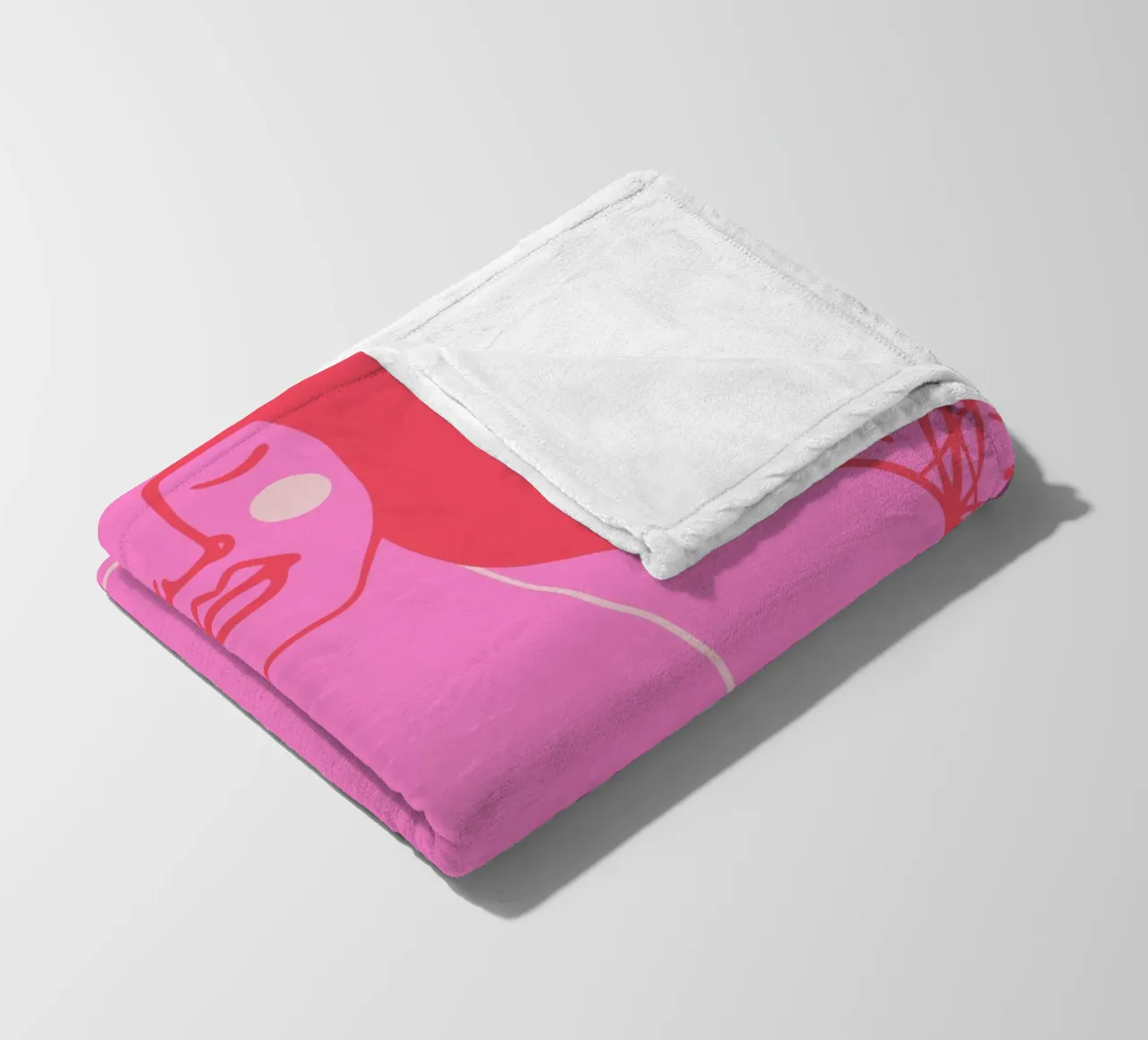 Tan fleece blanket by Portraits