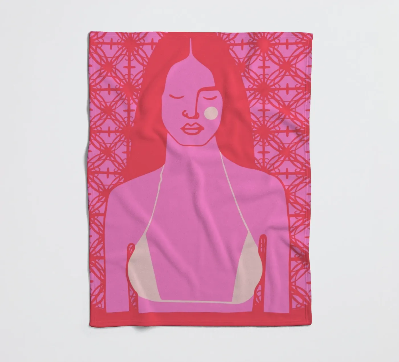 Tan Fleecedecke von Portraits