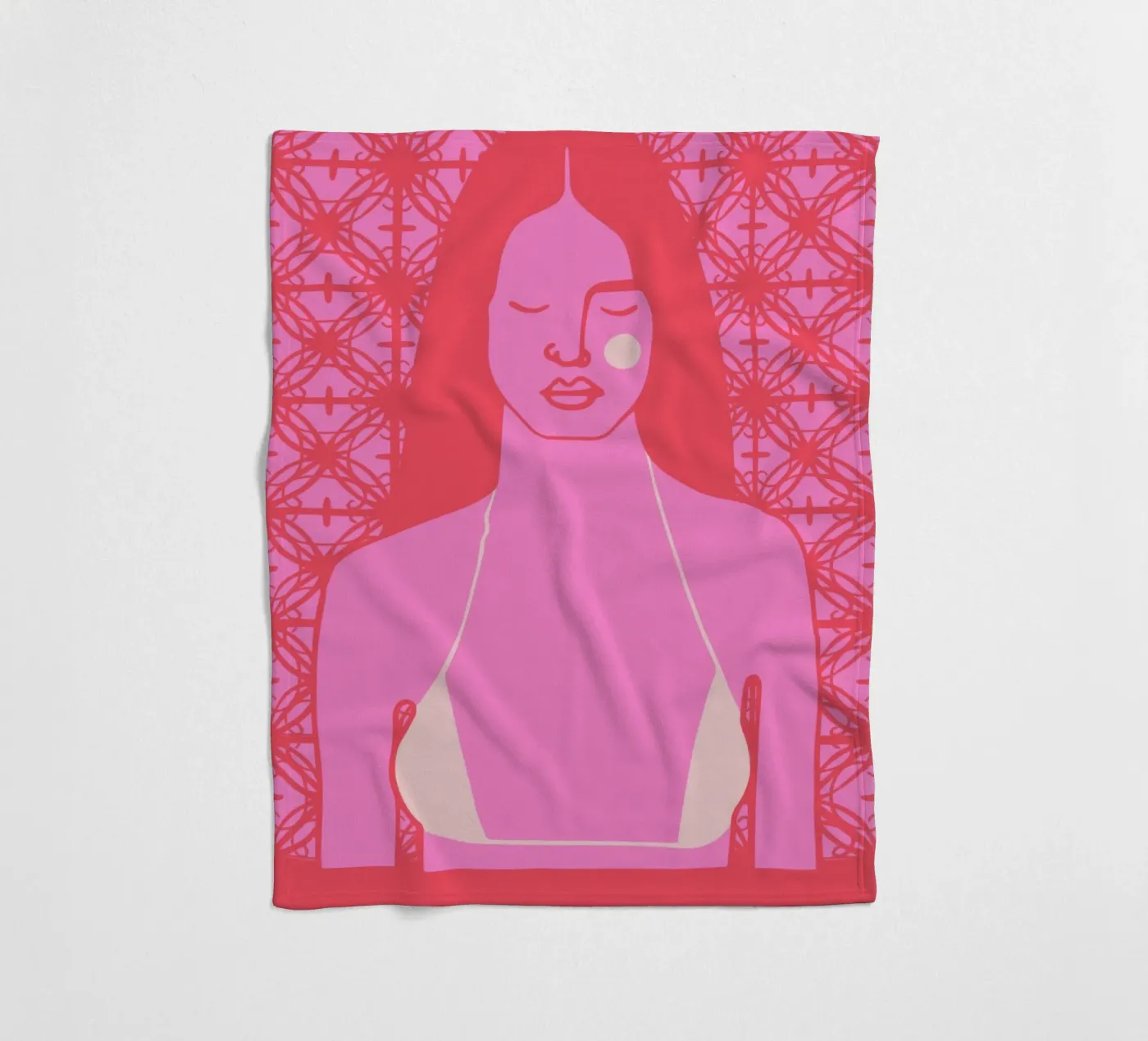 Tan Fleecedecke von Portraits