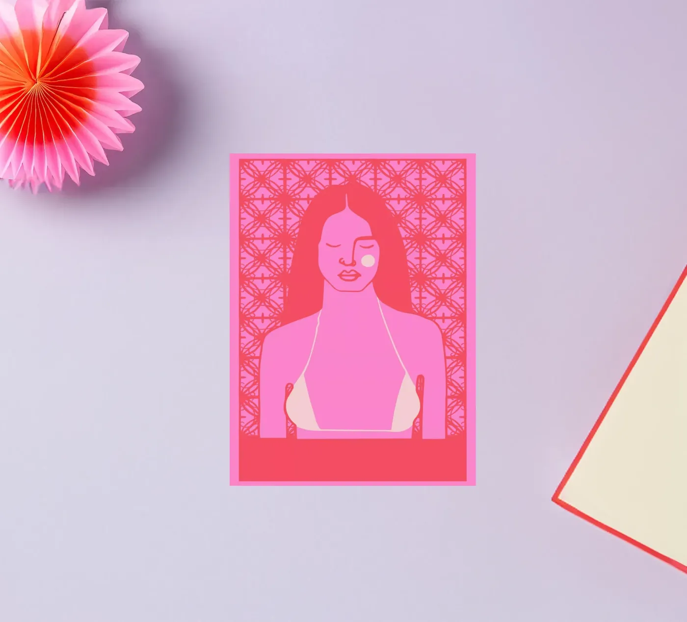 Tan sticker van Portraits