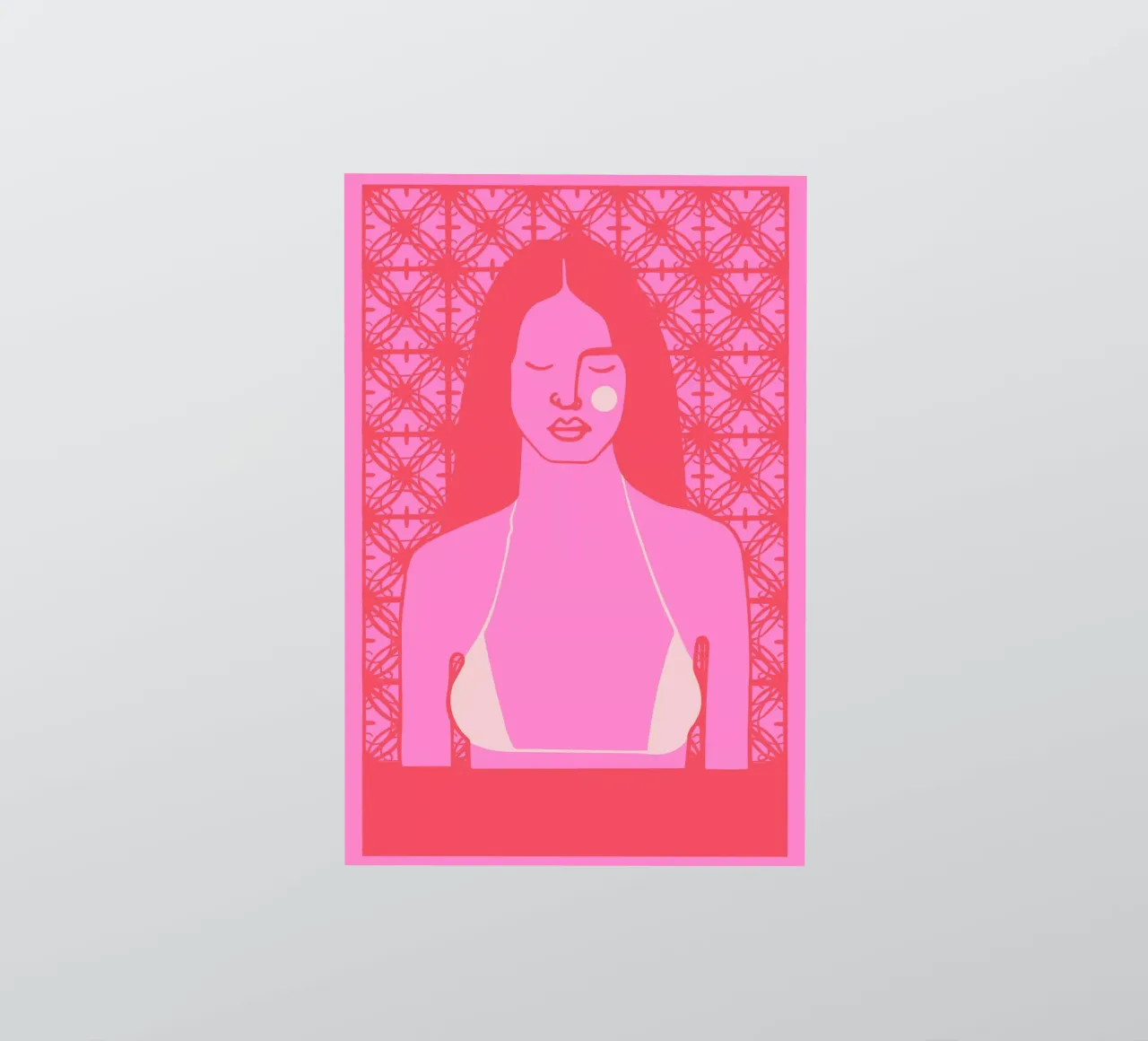 Tan sticker van Portraits