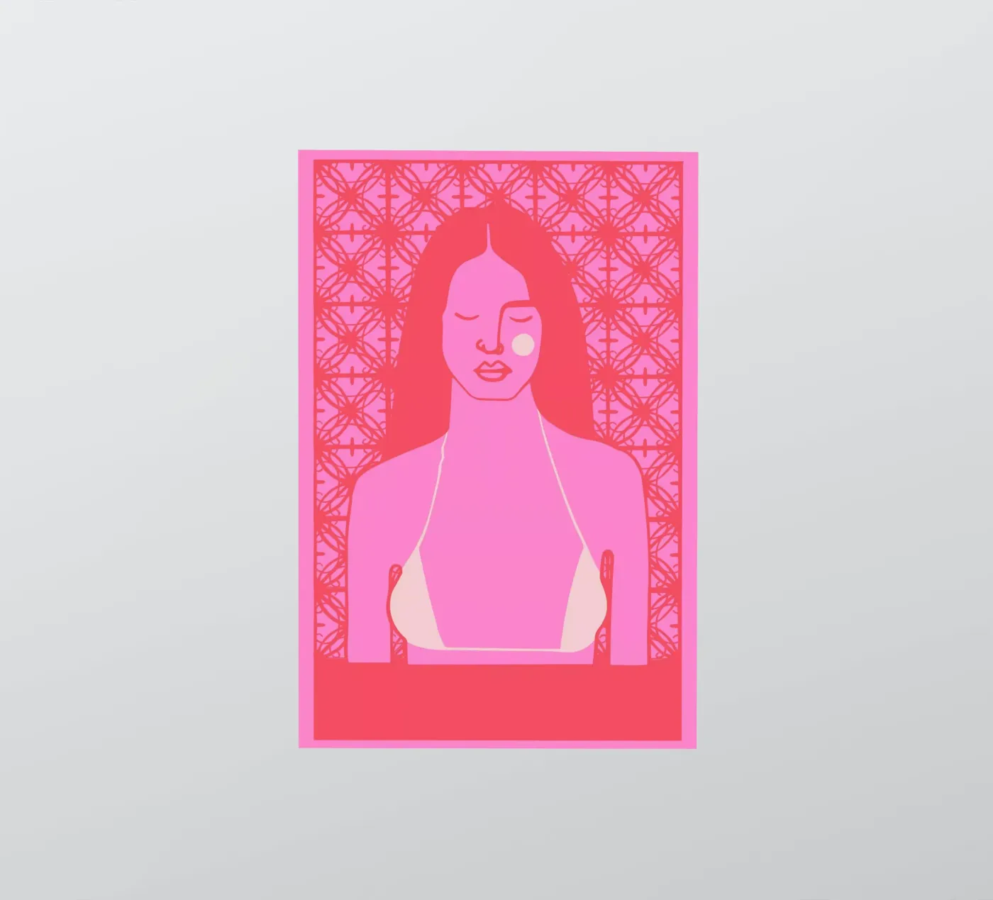 Tan sticker van Portraits