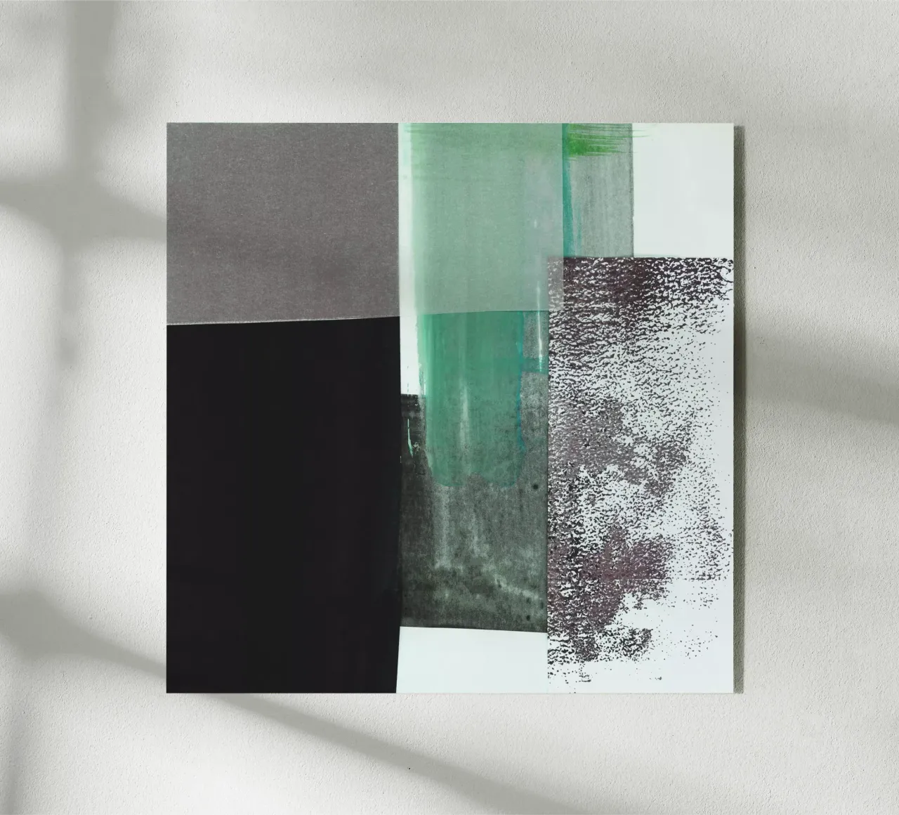 abstract minimalist collage 1 plexiglass da IRIS LEHNHARDT FINE ART