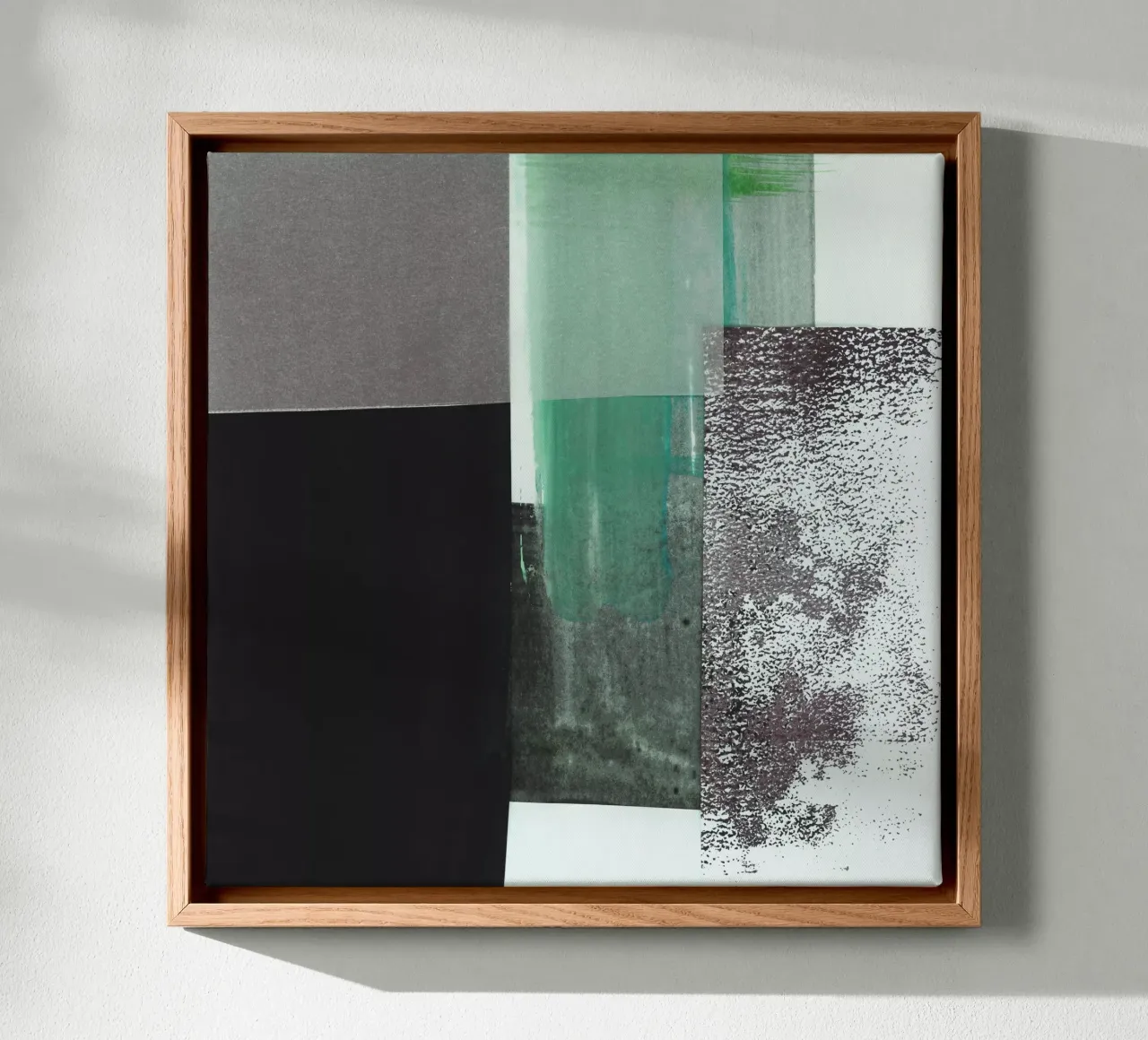 abstract minimalist collage 1 tela con Cornice a cassetta da IRIS LEHNHARDT FINE ART