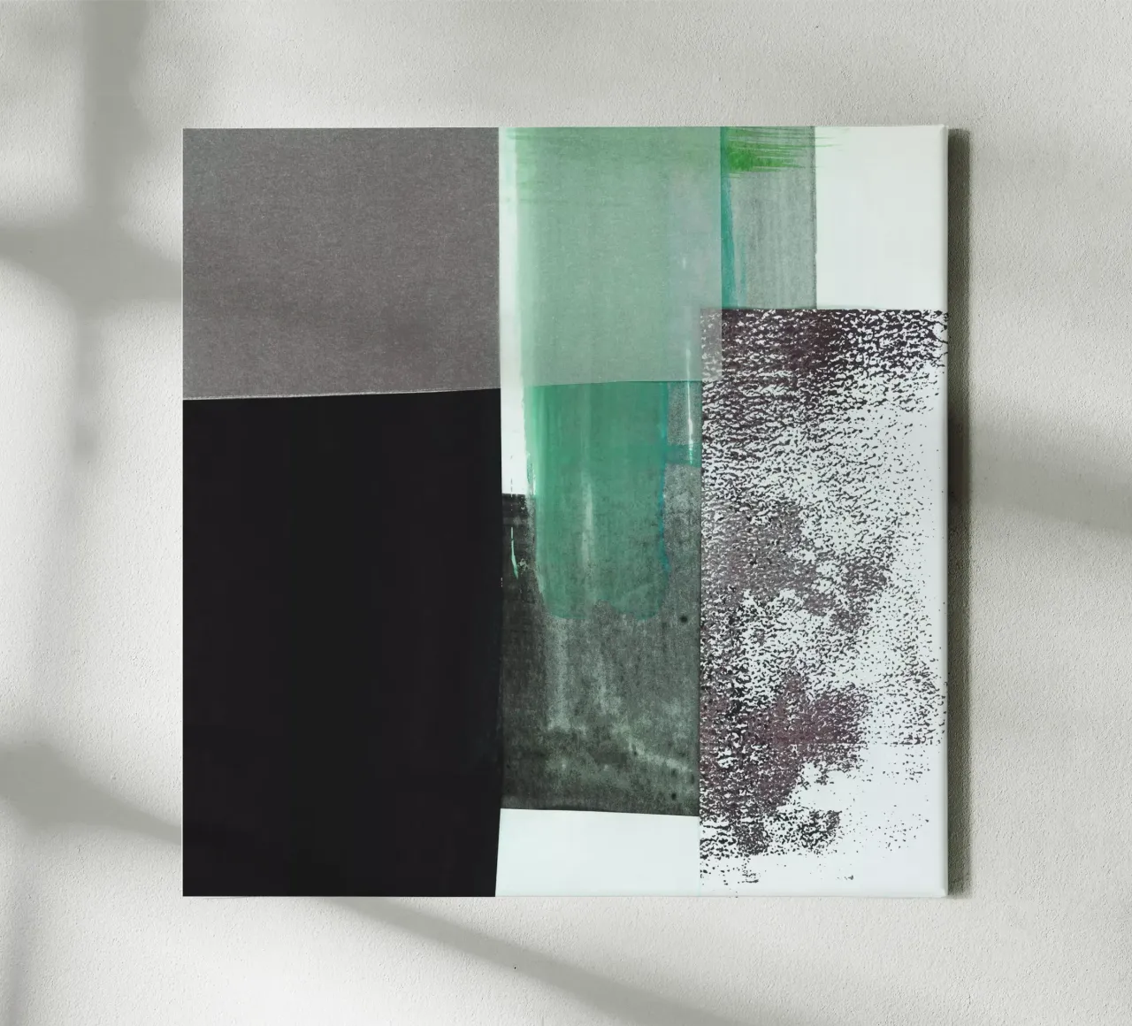 abstract minimalist collage 1 tela con Cornice a cassetta da IRIS LEHNHARDT FINE ART