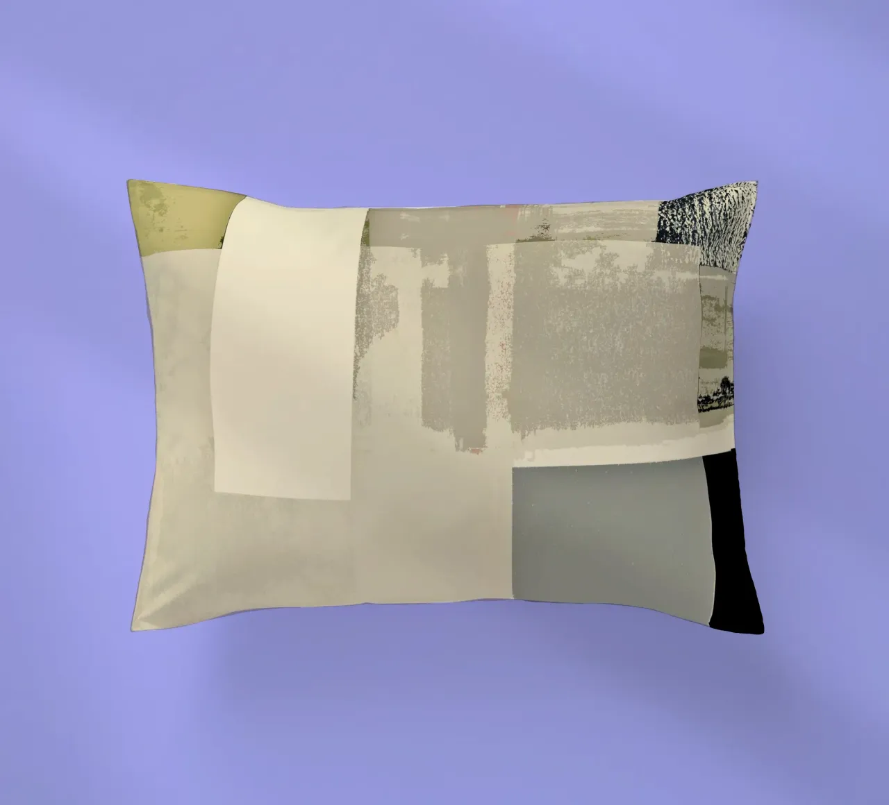 abstract minimalist collage 2 cuscino da IRIS LEHNHARDT FINE ART