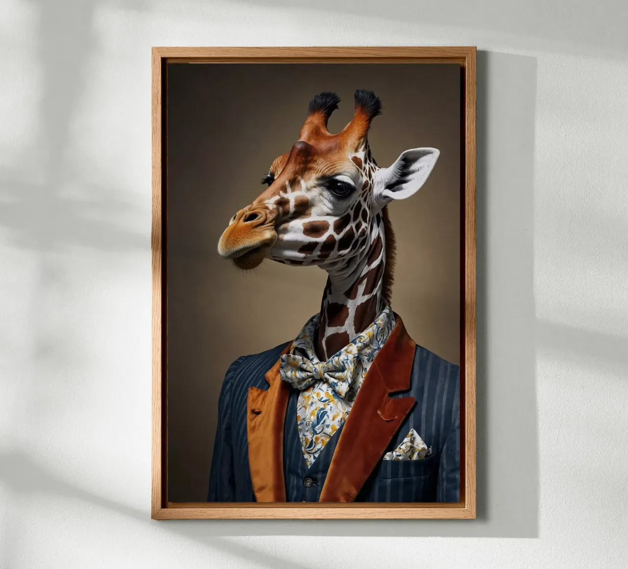 The Dashing Giraffe – Elegance with a View alu-dibond by Beasts of Nobility