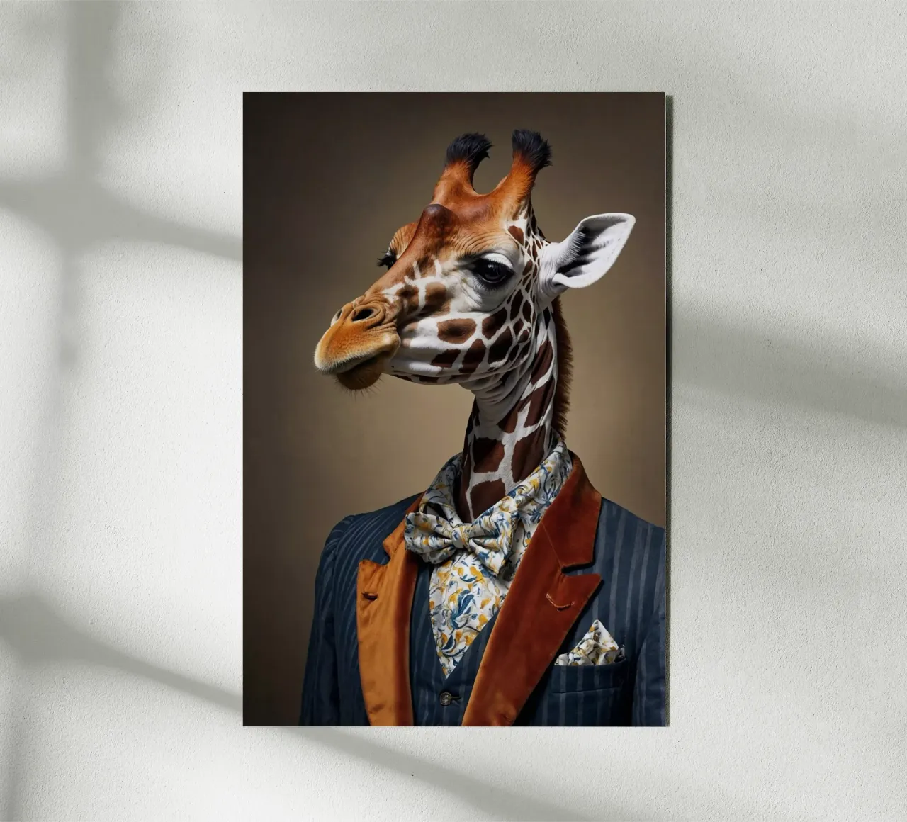 The Dashing Giraffe – Elegance with a View alu-dibond by Beasts of Nobility