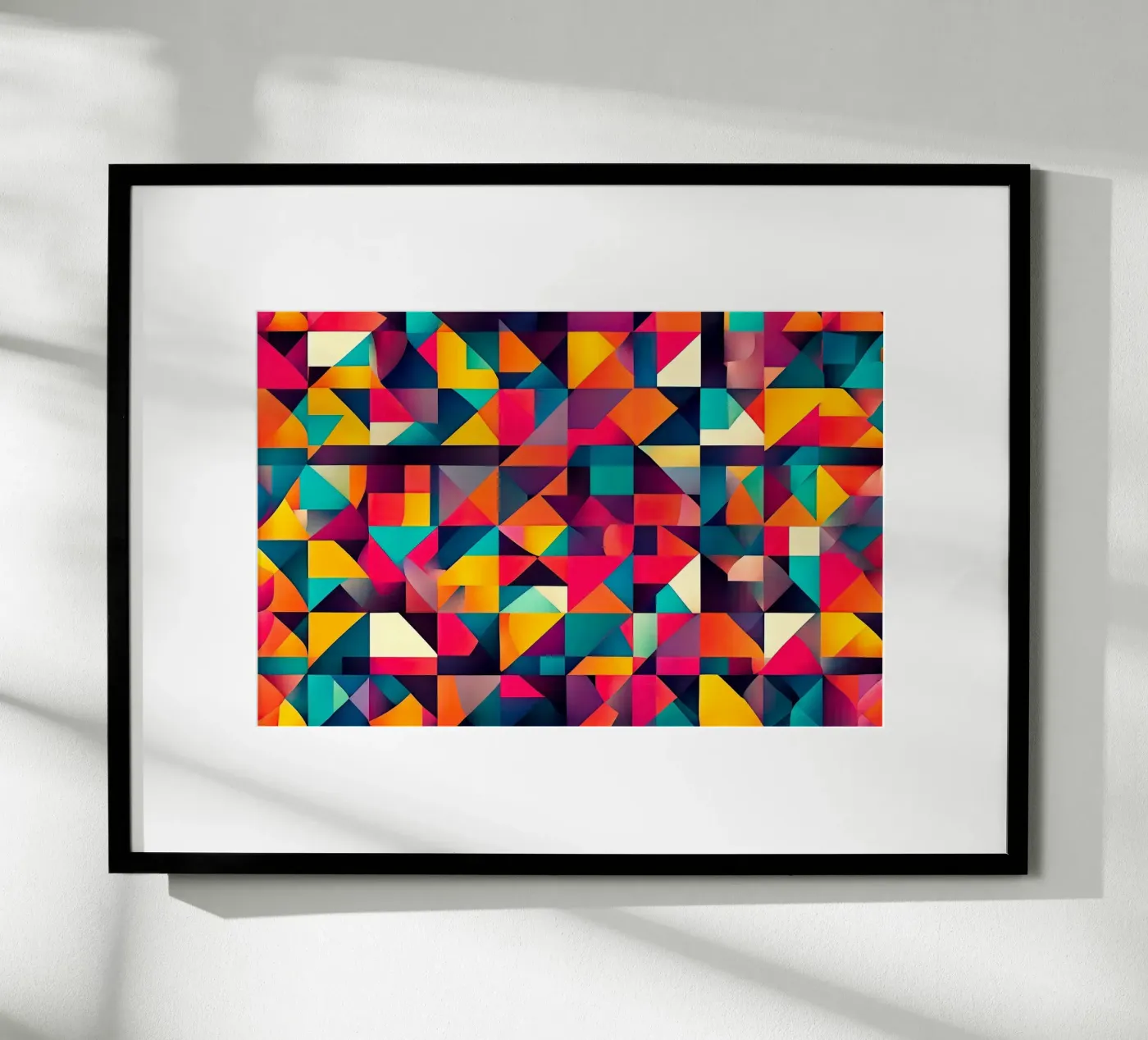 Multicoloured squares poster by rheyes
