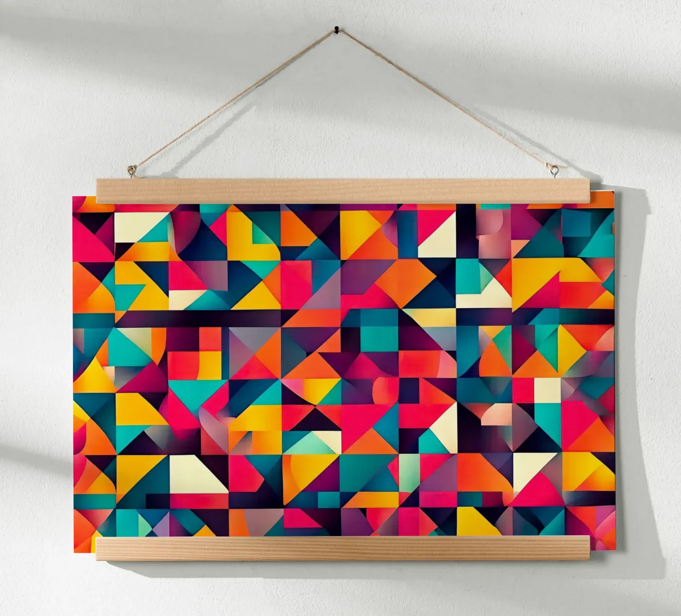Multicoloured squares poster by rheyes