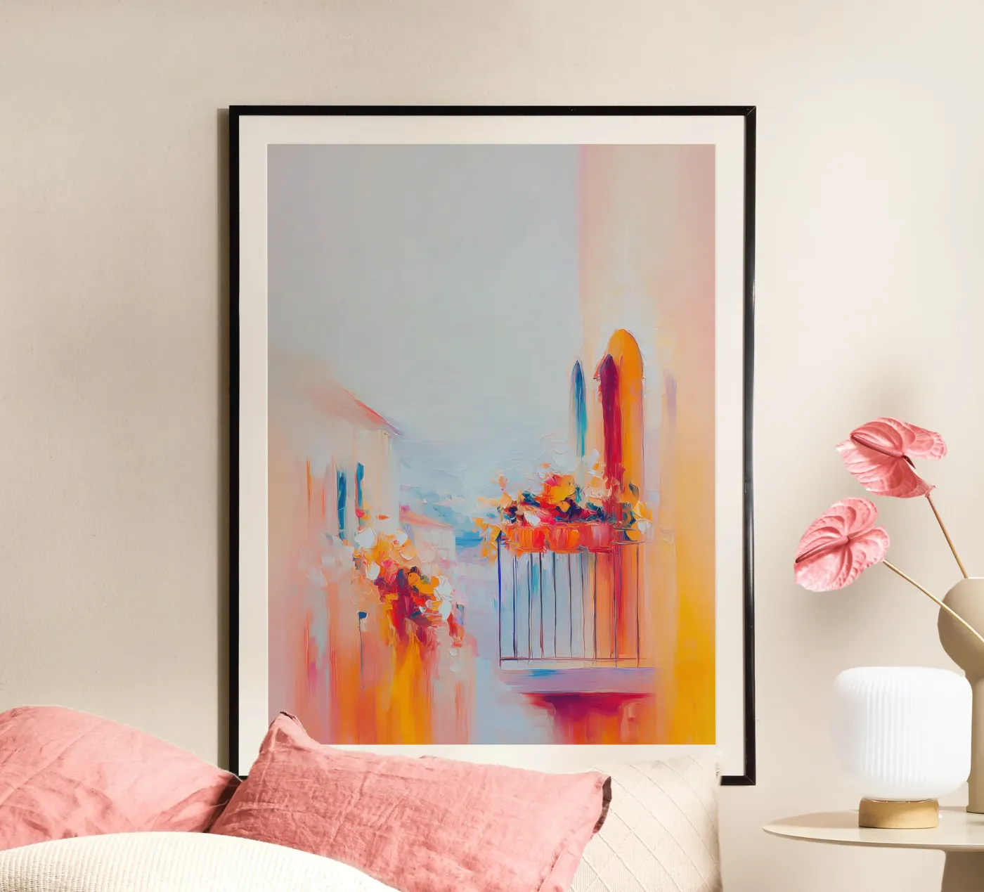 Sunlit Balcony poster by michi