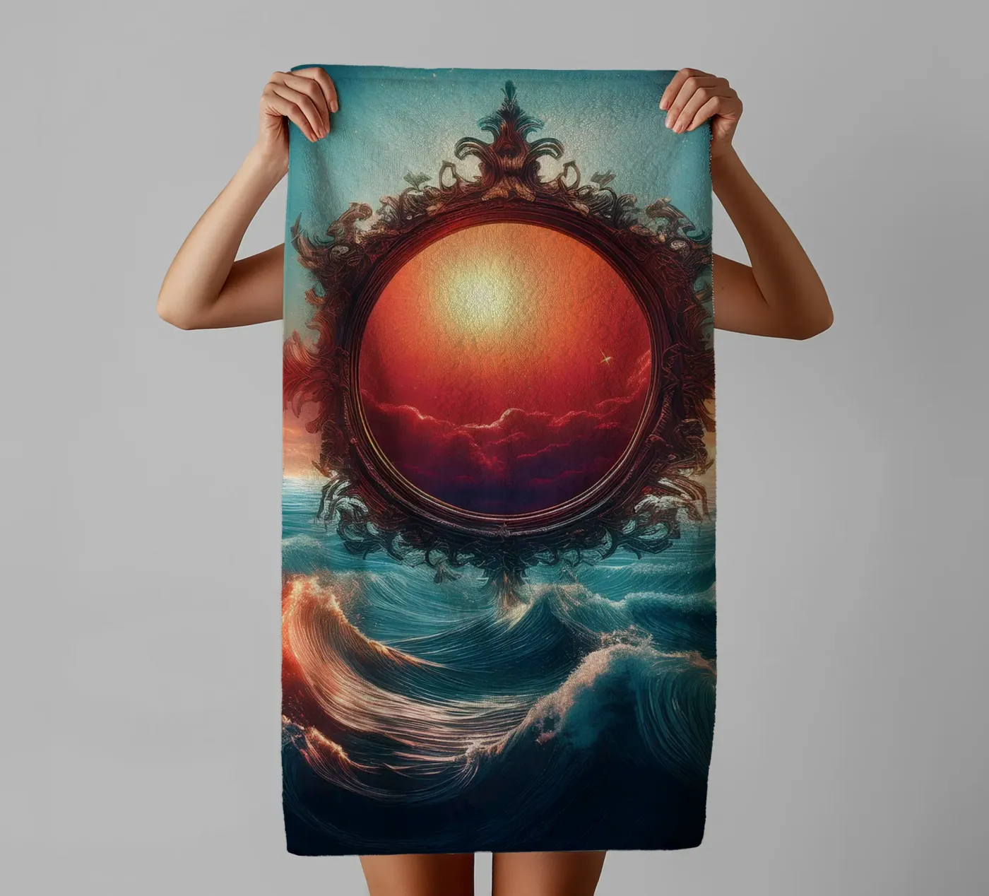 sun 1 towel by kimmindmuse