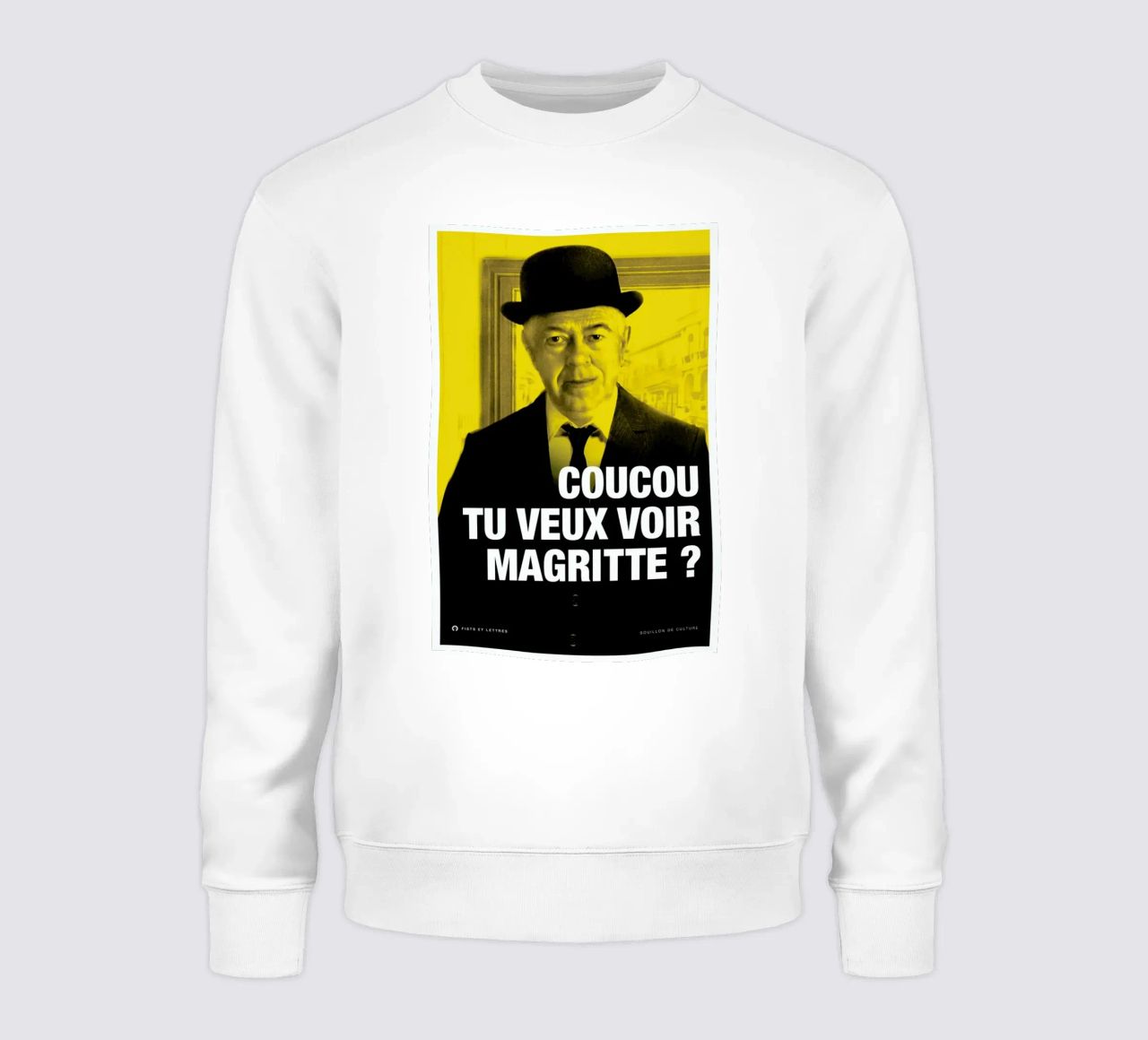 Magritte felpa da Fists Et Lettres