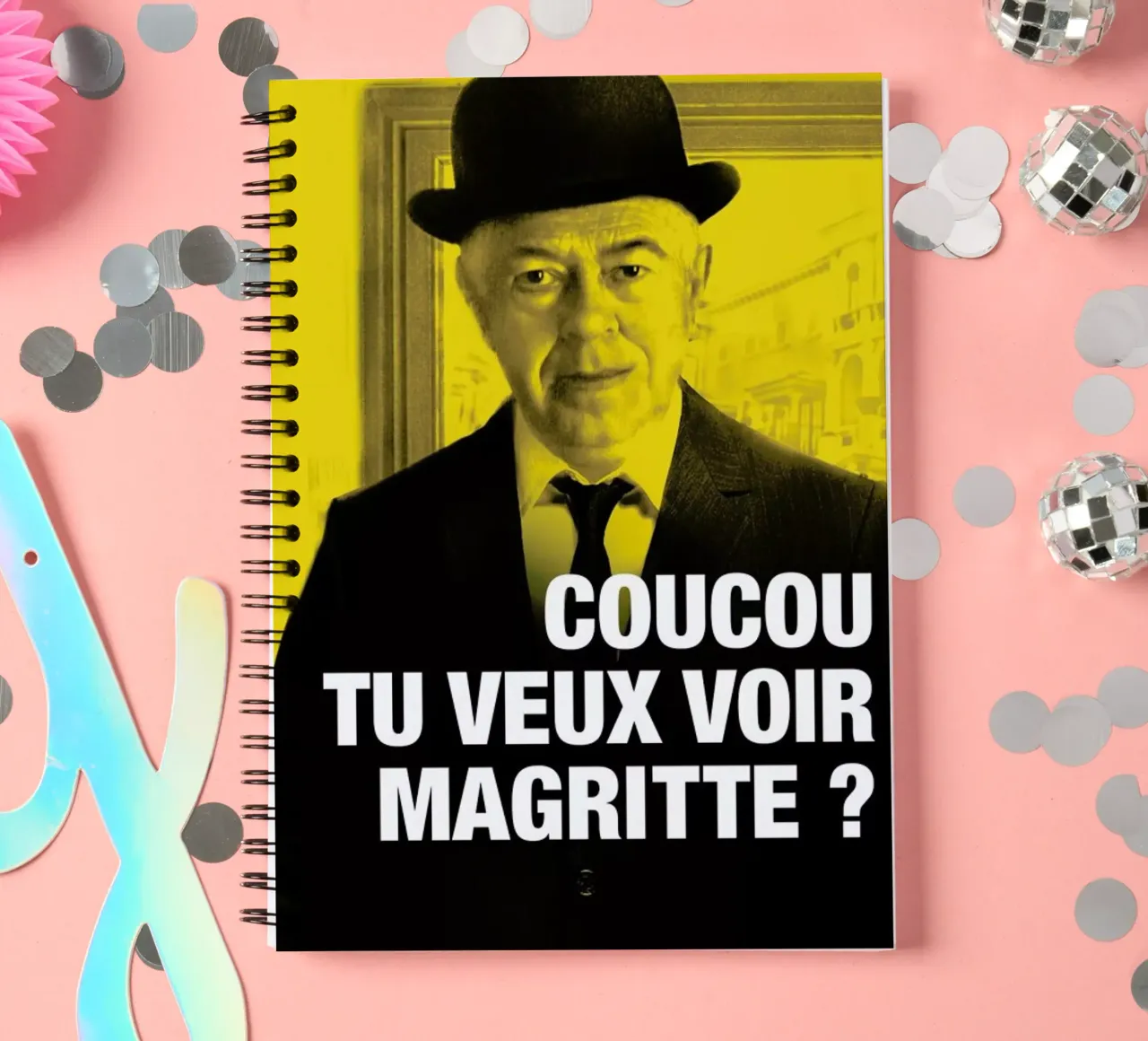 Magritte spiral notebook by Fists Et Lettres