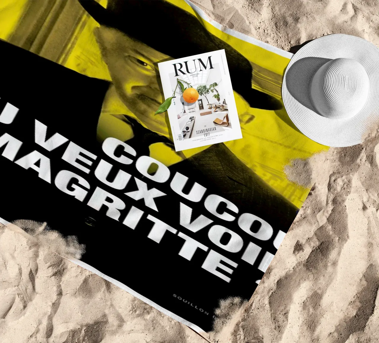 Magritte telo mare da Fists Et Lettres