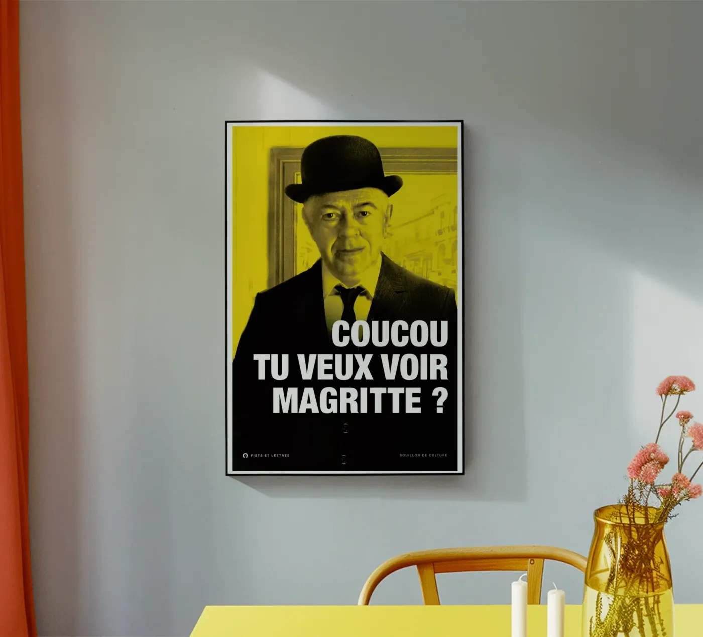 Magritte plexiglass da Fists Et Lettres