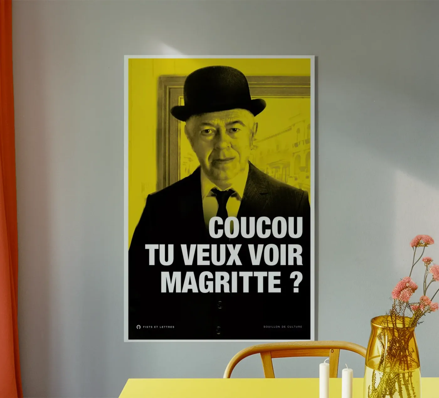 Magritte plexiglass da Fists Et Lettres