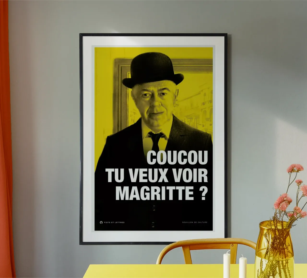 Magritte poster da Fists Et Lettres