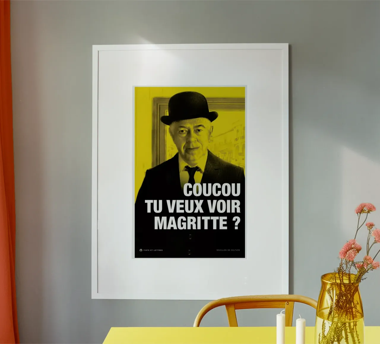 Magritte poster da Fists Et Lettres