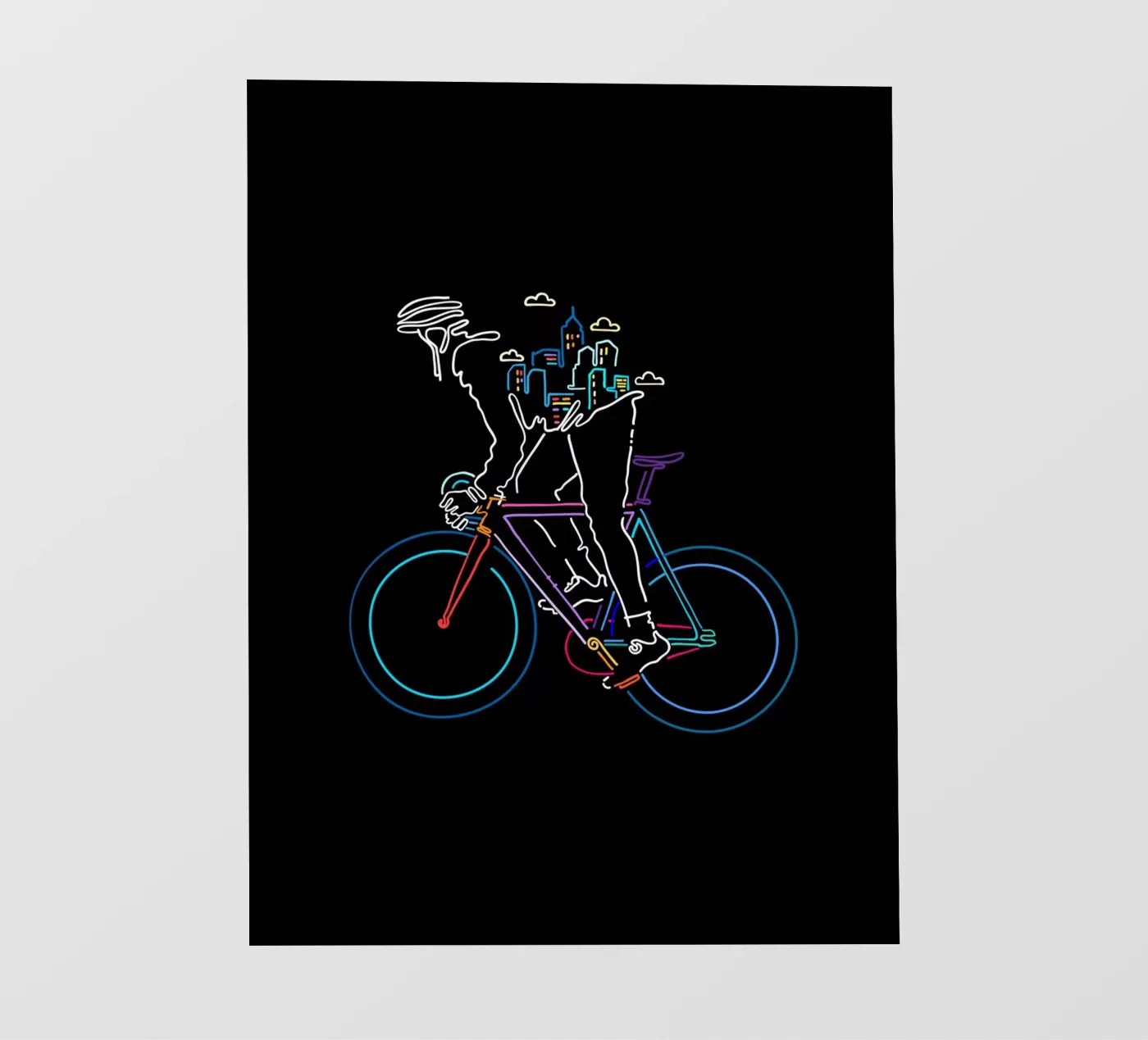 De forens fotobehang van The Cyclist