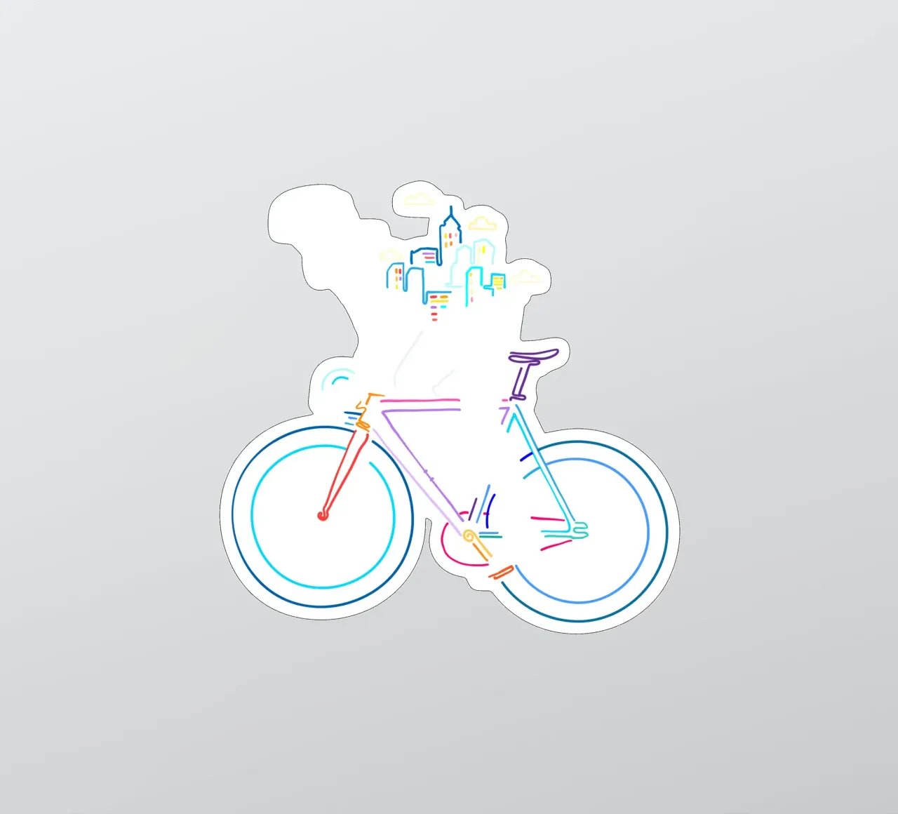 The Commuter sticker by The Cyclist