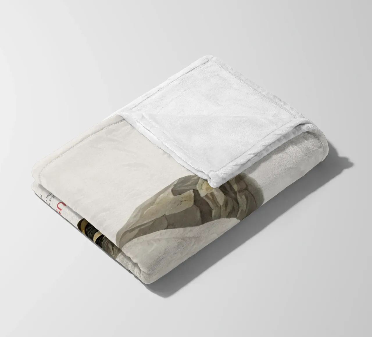 Cigno urlatore o Cygnus cygnus coperta in pile da Vintagrafica