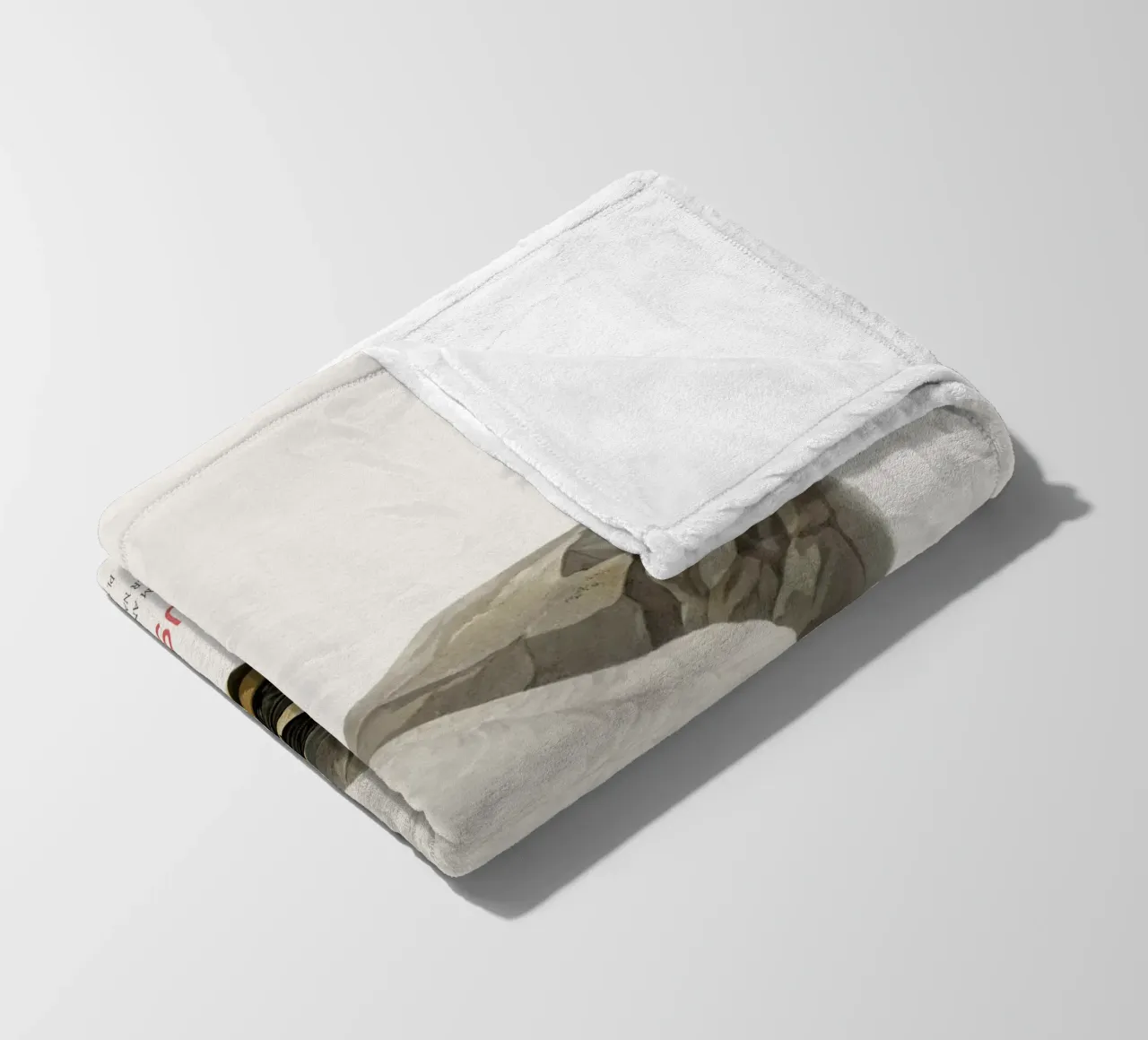 Cigno urlatore o Cygnus cygnus coperta in pile da Vintagrafica