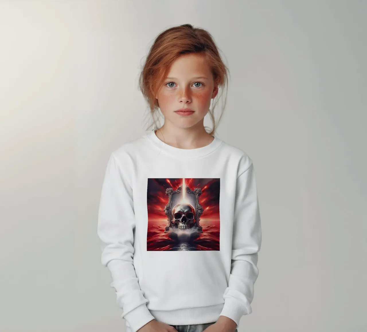 cranio 1 felpa bambino da kimmindmuse