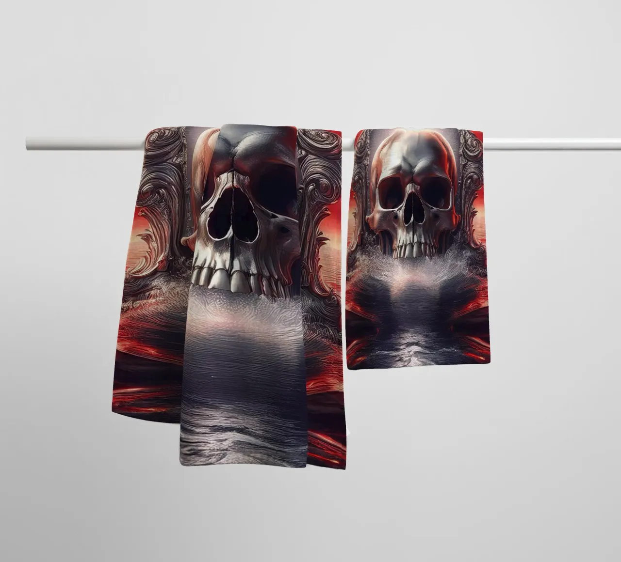 cranio 1 asciugamano da bagno da kimmindmuse