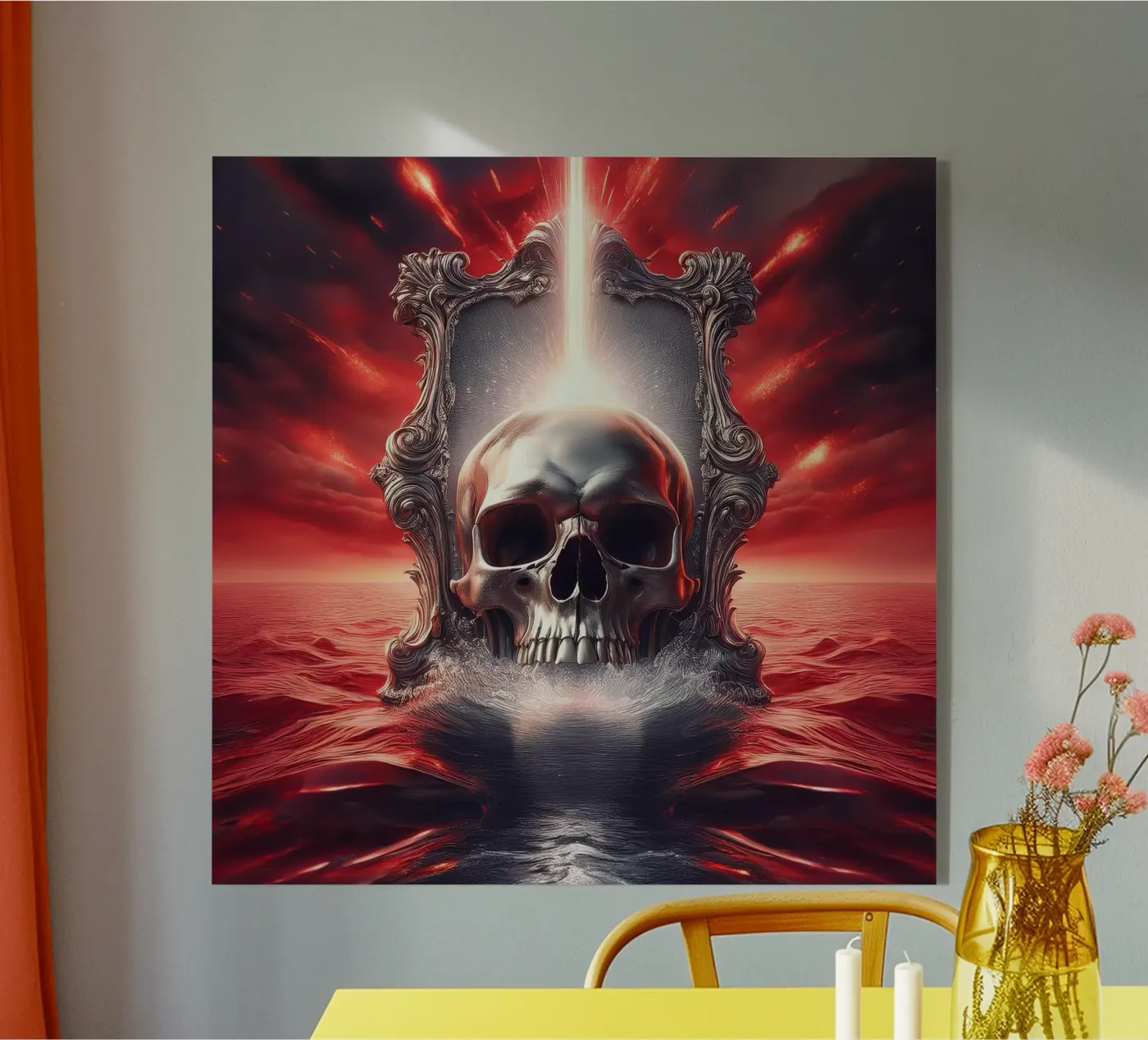 skull 1 Acryl-Glas von kimmindmuse