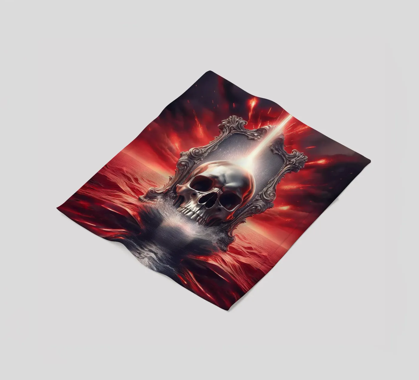 skull 1 Fleecedecke von kimmindmuse