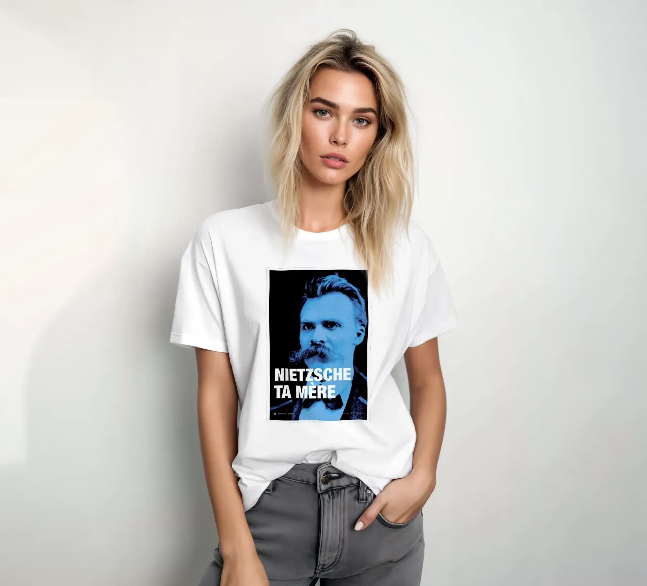 Nietzsche t-shirt da Fists Et Lettres