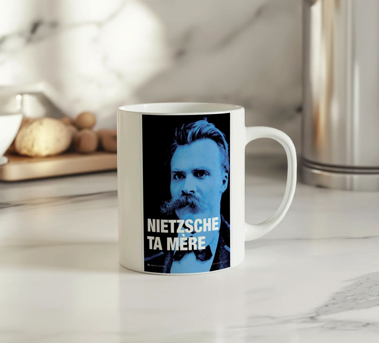 Nietzsche tazza in ceramica da Fists Et Lettres