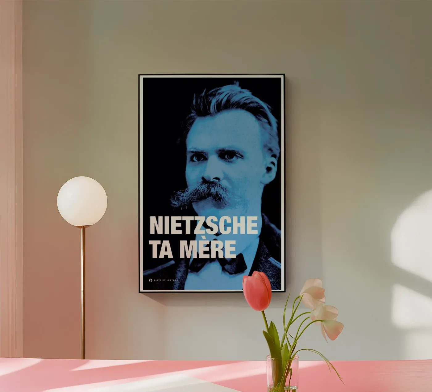 Nietzsche acrylic glass by Fists Et Lettres