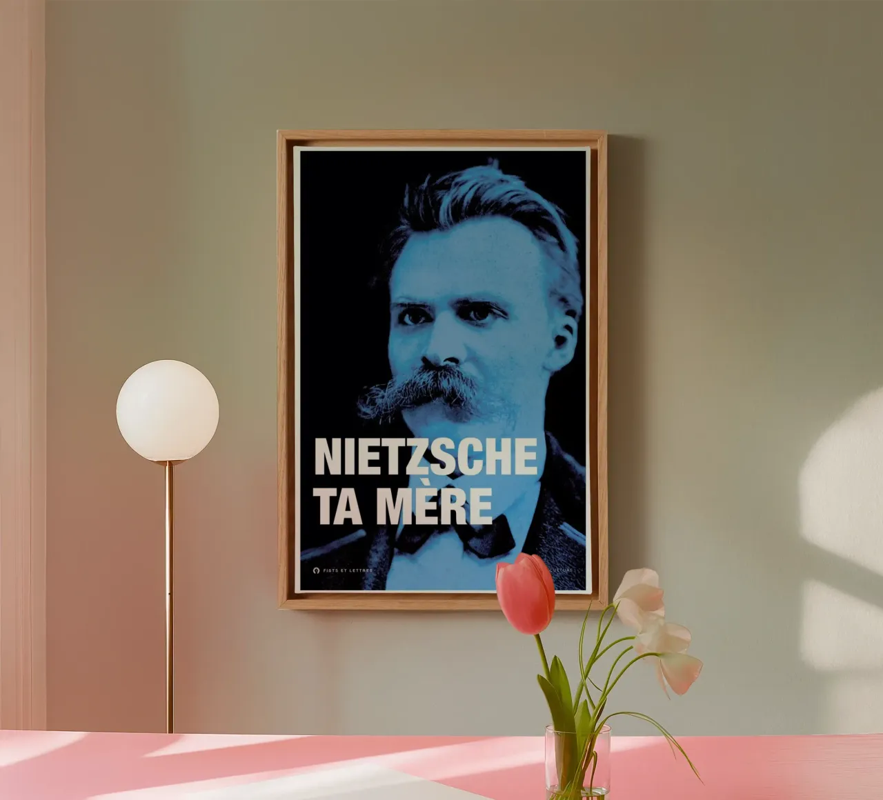 Nietzsche canvas by Fists Et Lettres