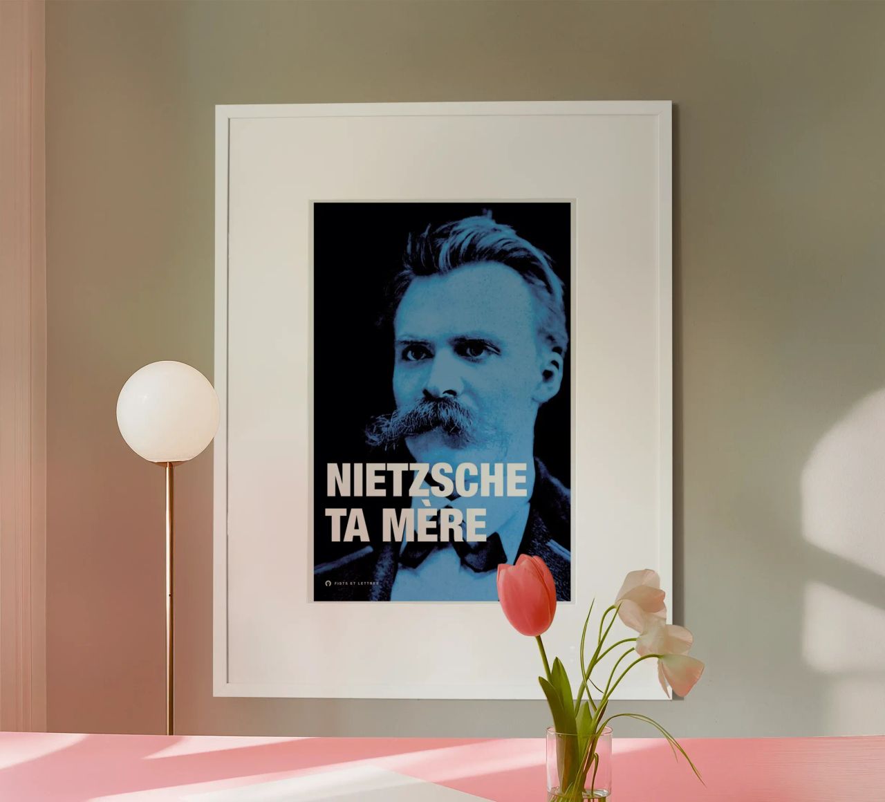 Nietzsche Poster von Fists Et Lettres