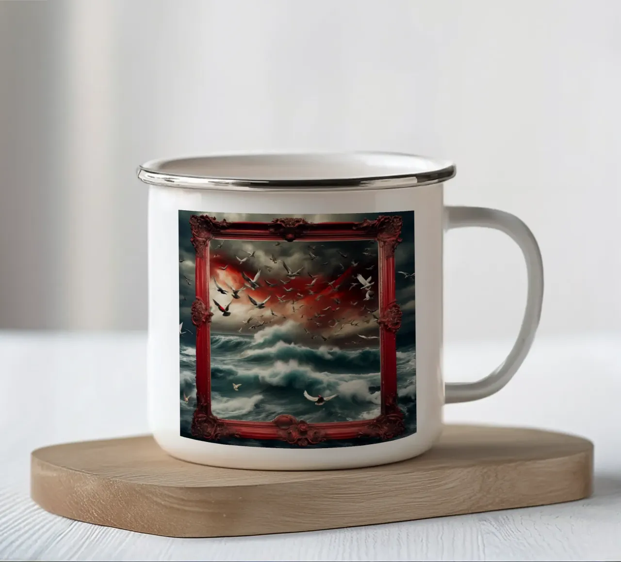 tempestoso tazza in smalto da kimmindmuse