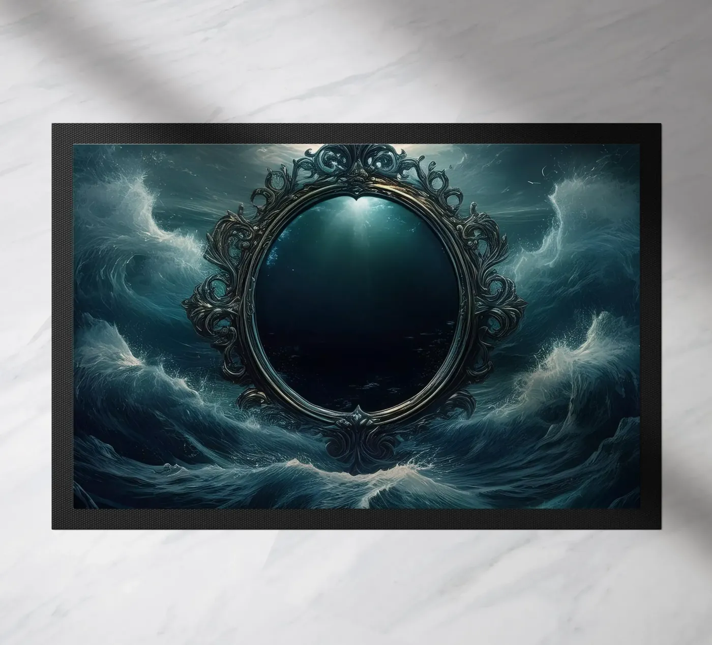 mirror doormat by kimmindmuse