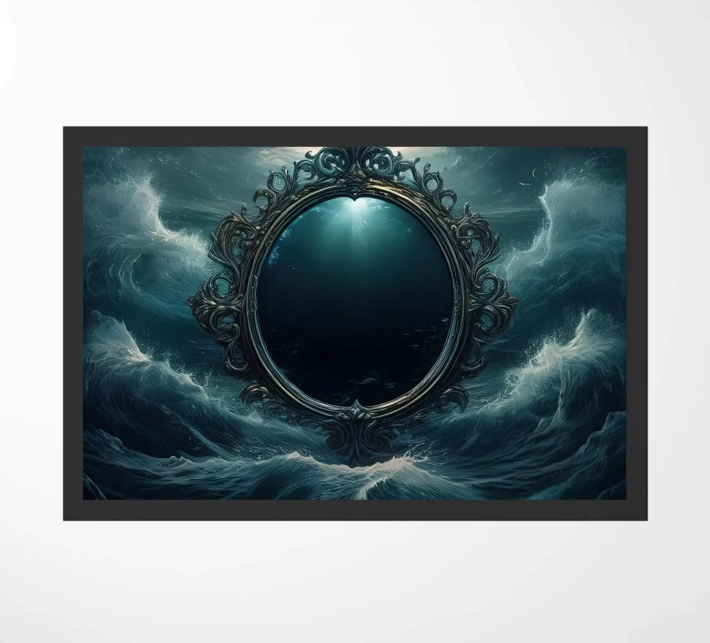 mirror doormat by kimmindmuse