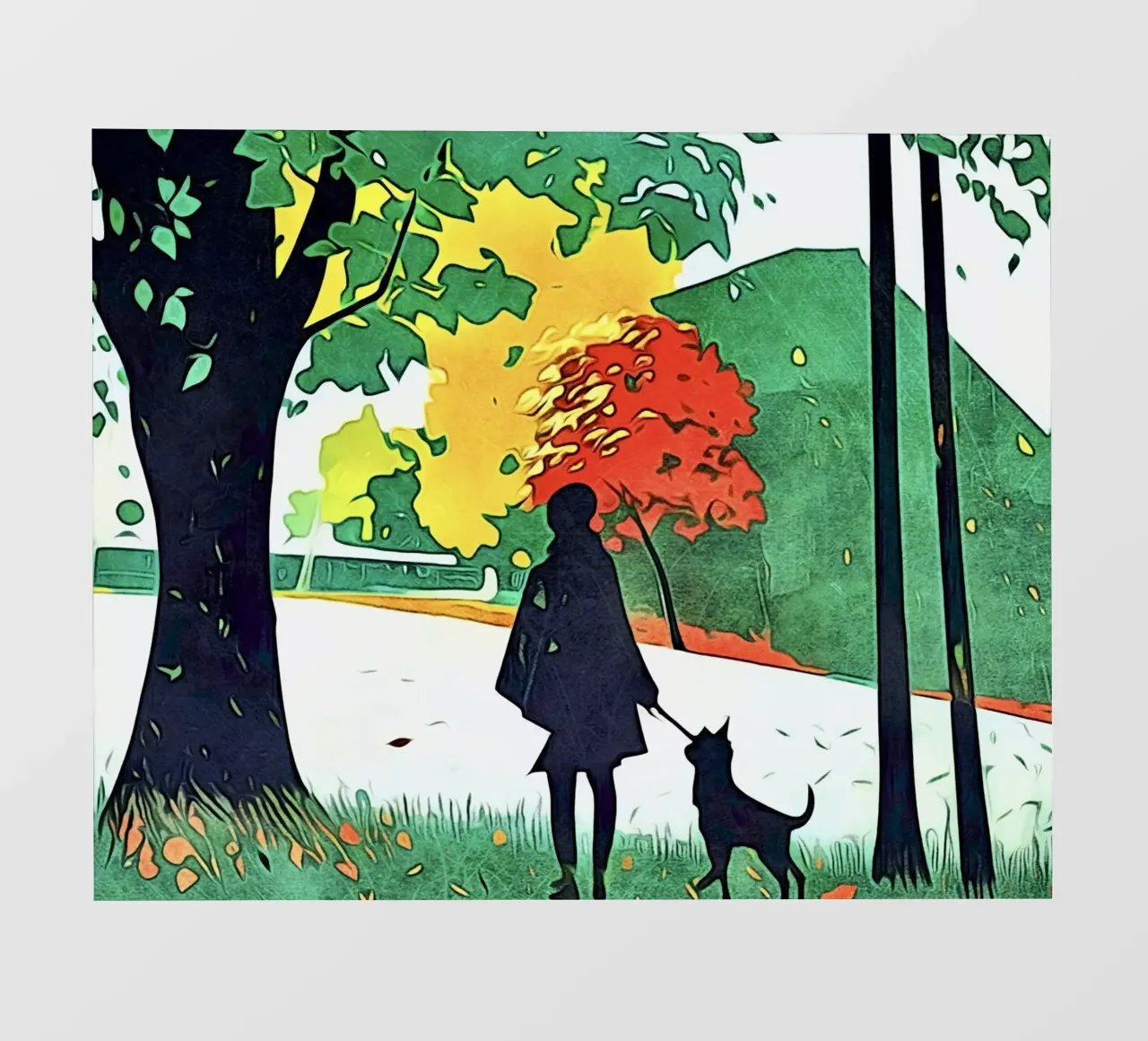 Autumn walk photo wallpaper by ZAMART