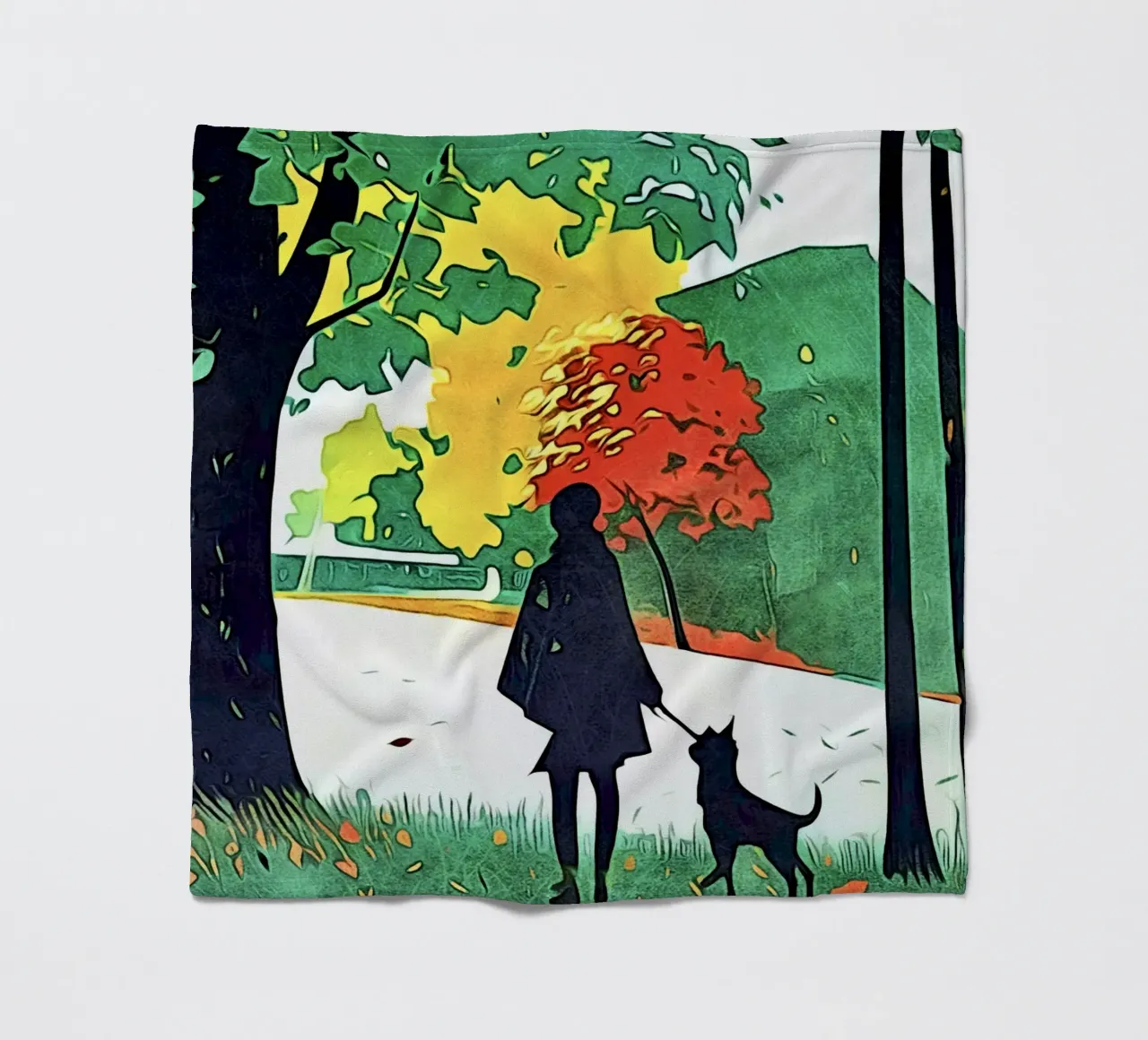 Herbstspaziergang Fleecedecke von ZAMART