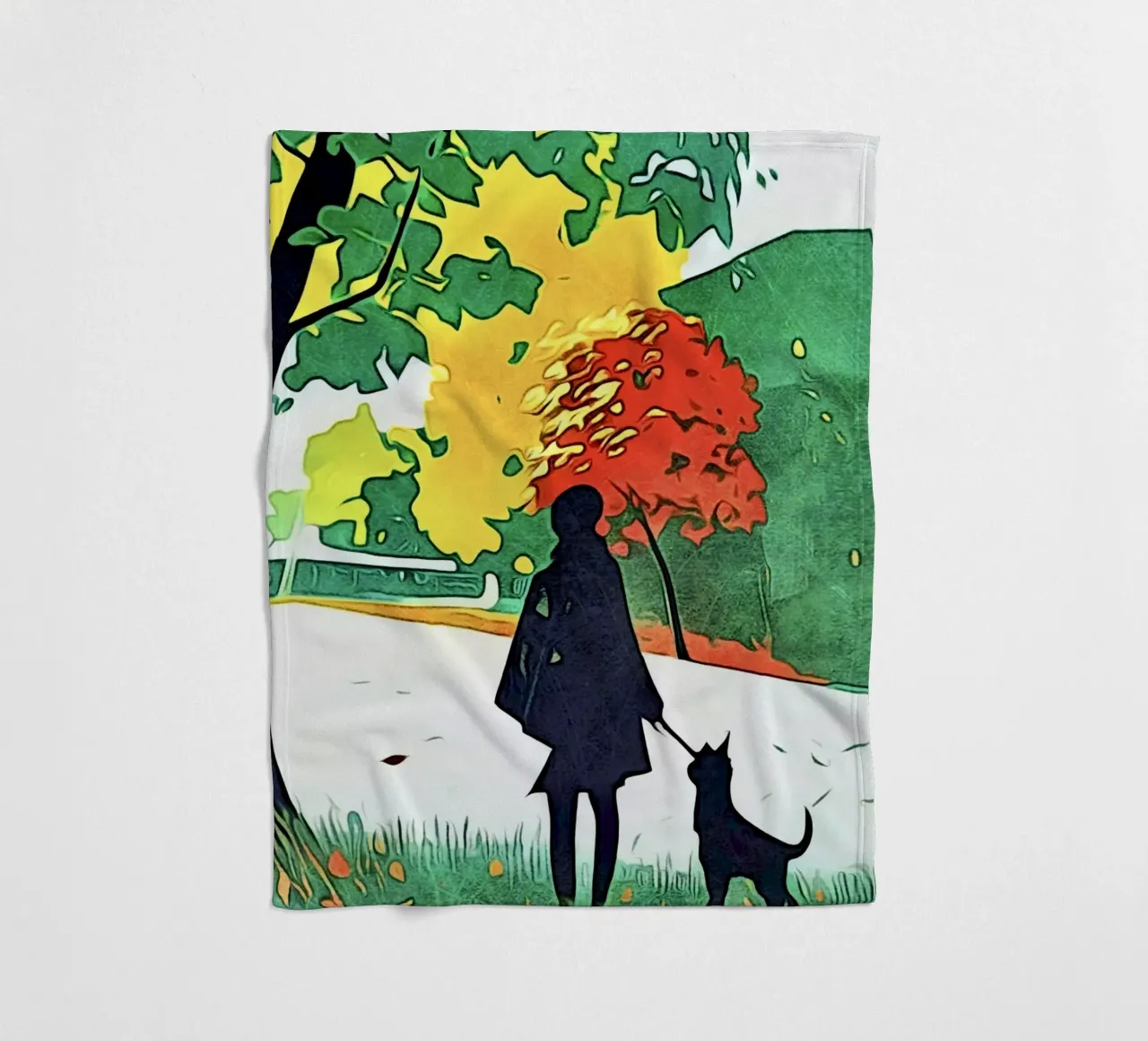 Herbstspaziergang Fleecedecke von ZAMART