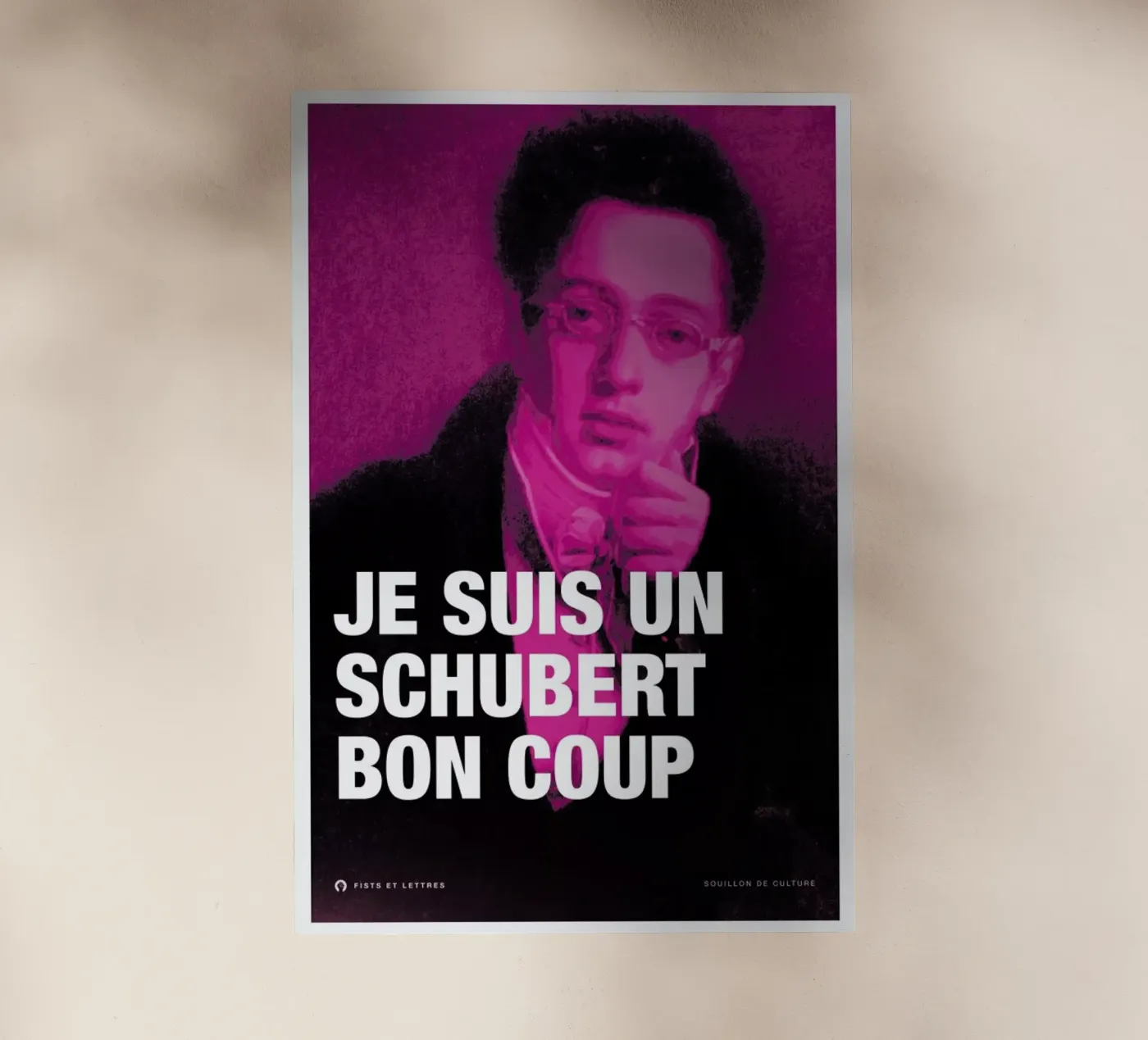 Schubert backlit folie van Fists Et Lettres